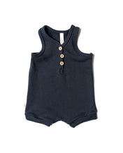 Load image into Gallery viewer, short tank romper - polo blue