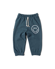 Load image into Gallery viewer, vintage sweatpant - smile patch on admiral blue