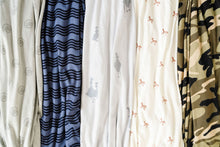 Load image into Gallery viewer, rib knit long sleeve tee - wavy lines