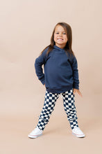 Load image into Gallery viewer, gusset pants - polo blue checkerboard