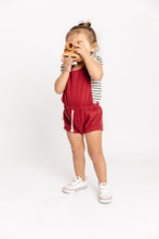 Load image into Gallery viewer, romper shortie - crimson