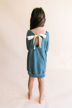 Load image into Gallery viewer, ribbon dress - storm stripe
