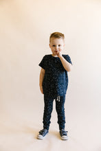 Load image into Gallery viewer, rib knit tee CO - constellations on navy