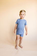Load image into Gallery viewer, rib knit shorts CO - waves on ocean