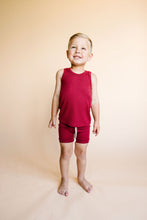 Load image into Gallery viewer, rib knit tank top CO - crimson
