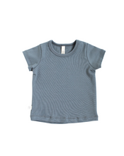 Load image into Gallery viewer, rib knit tee - slate