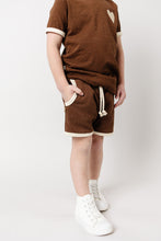 Load image into Gallery viewer, french terry retro short CO - mocha