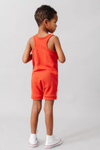 Load image into Gallery viewer, short tank romper - lava