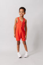 Load image into Gallery viewer, short tank romper - lava
