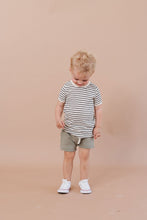 Load image into Gallery viewer, ringer tee - natural stripe