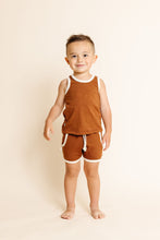 Load image into Gallery viewer, french terry retro short CO - cognac