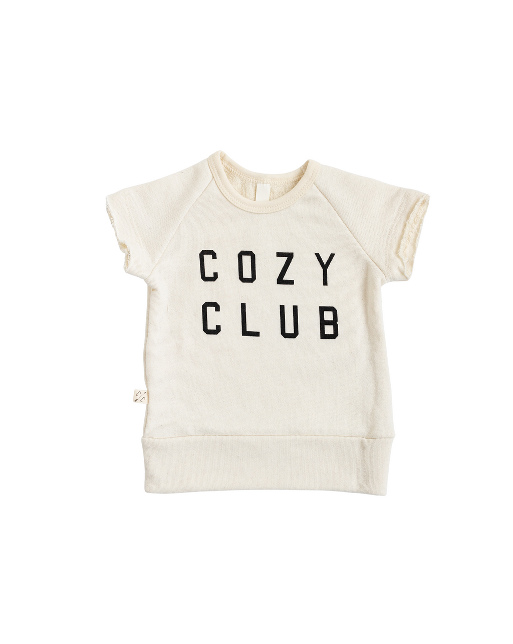 short sleeve crew - cozy club on natural tri blend