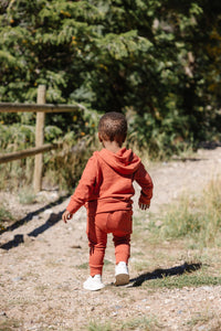 trademark raglan hoodie - barn red