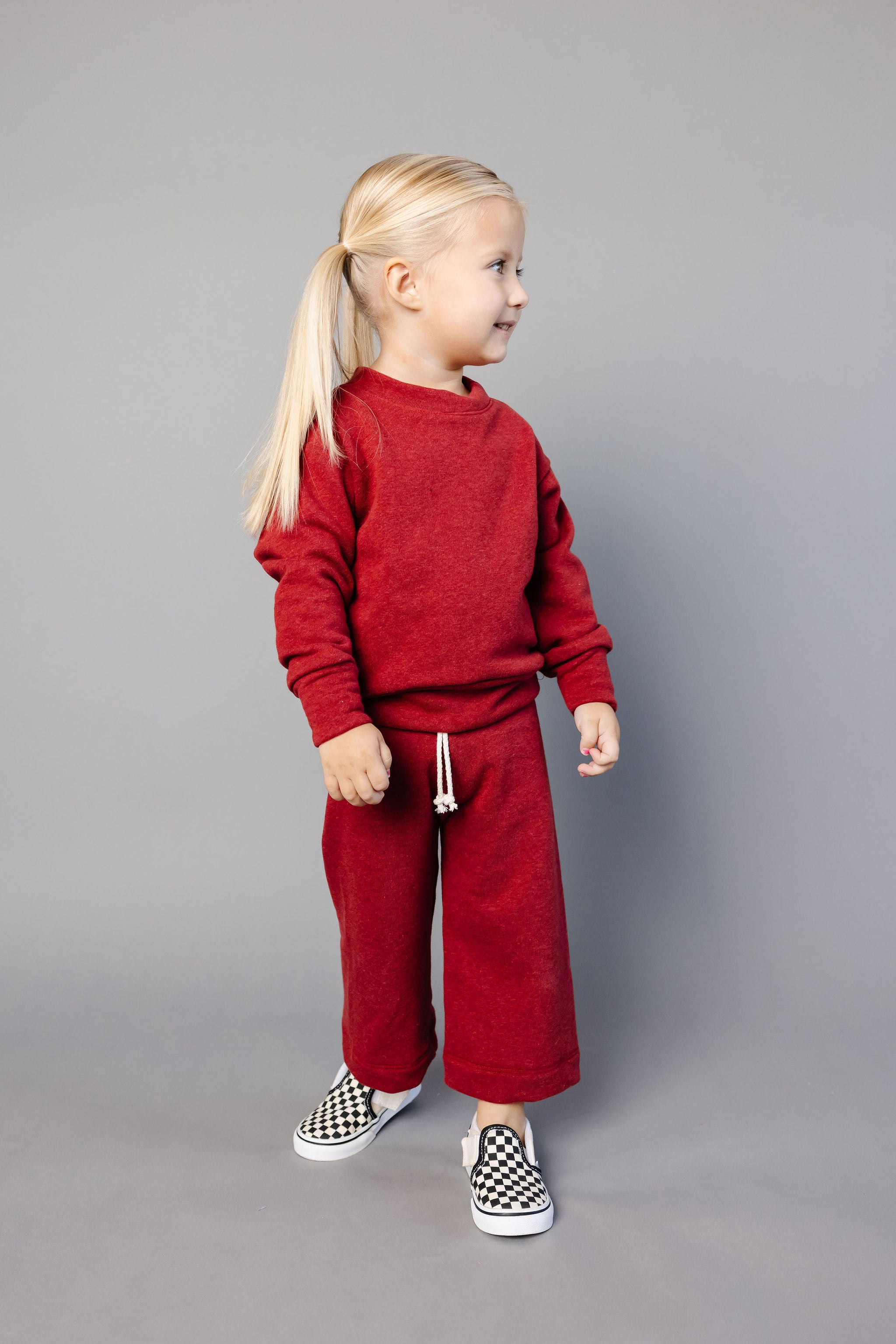 lounge set top CO - scarlet