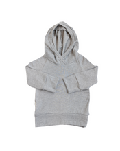 Load image into Gallery viewer, rib knit trademark hoodie - gray heather