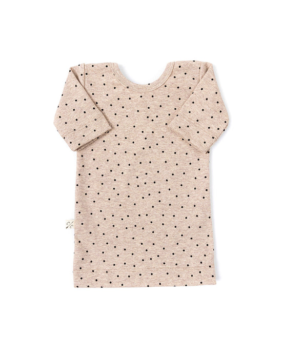 ballet top - dots on fawn