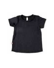 Load image into Gallery viewer, rib knit tee CO - midnight 1x1