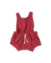 Load image into Gallery viewer, romper shortie - crimson