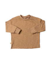 Load image into Gallery viewer, boxy long sleeve tee - saddle