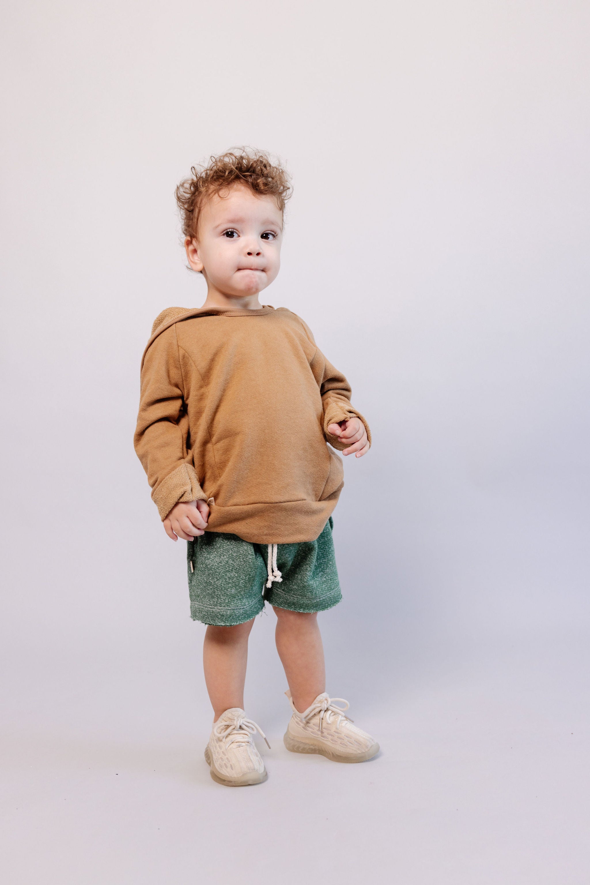 boy shorts - green heather