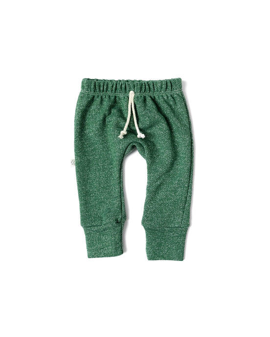 gusset pants - green heather