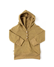 Load image into Gallery viewer, henley hoodie - ochre