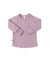 Load image into Gallery viewer, rib knit long sleeve tee - lilac
