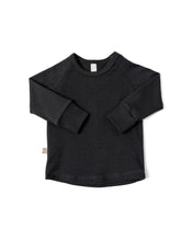 Load image into Gallery viewer, rib knit long sleeve tee - midnight