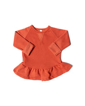 Load image into Gallery viewer, peplum crew CO - lava
