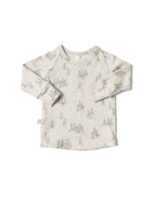 Load image into Gallery viewer, rib knit long sleeve tee - trees on pearl