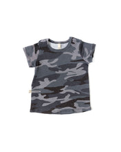 Load image into Gallery viewer, rib knit tee CO - black camo