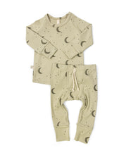 Load image into Gallery viewer, rib knit long sleeve tee CO - lunar on flax