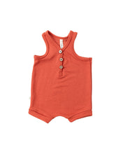 Load image into Gallery viewer, short tank romper - lava