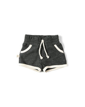 Load image into Gallery viewer, french terry retro short CO - heather black