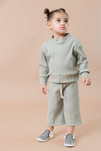 Load image into Gallery viewer, rib knit lounge set bottoms - clary sage