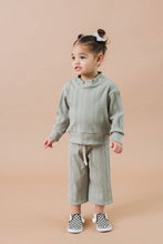 Load image into Gallery viewer, rib knit lounge set top - clary sage