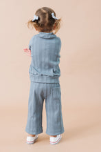Load image into Gallery viewer, rib knit lounge set bottoms - pacific