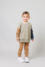 Load image into Gallery viewer, boxy sweatshirt - vetiver and natural
