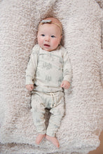Load image into Gallery viewer, rib knit pant - trees on pearl