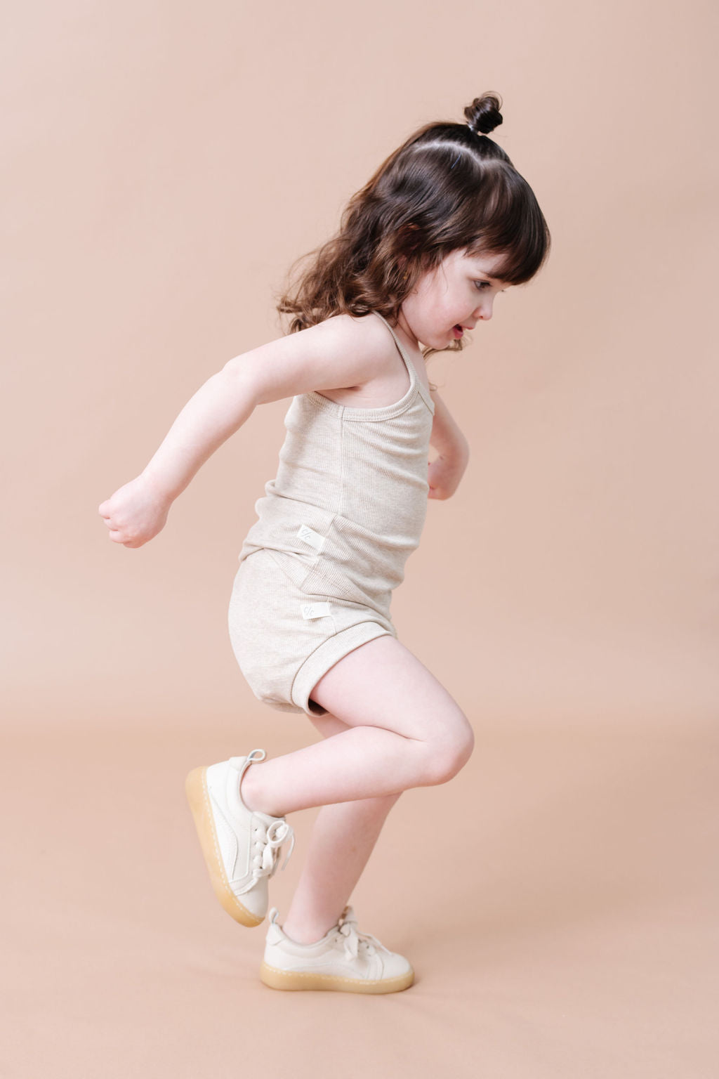 rib knit bloomers CO - oatmeal