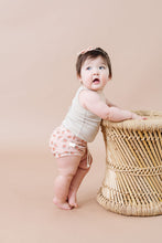 Load image into Gallery viewer, rib knit bloomers CO - sunrise floral on shell pink