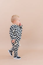 Load image into Gallery viewer, slub trademark hoodie - black checkerboard