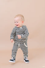 Load image into Gallery viewer, trademark raglan hoodie - black stripe