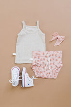 Load image into Gallery viewer, rib knit bloomers CO - sunrise floral on shell pink
