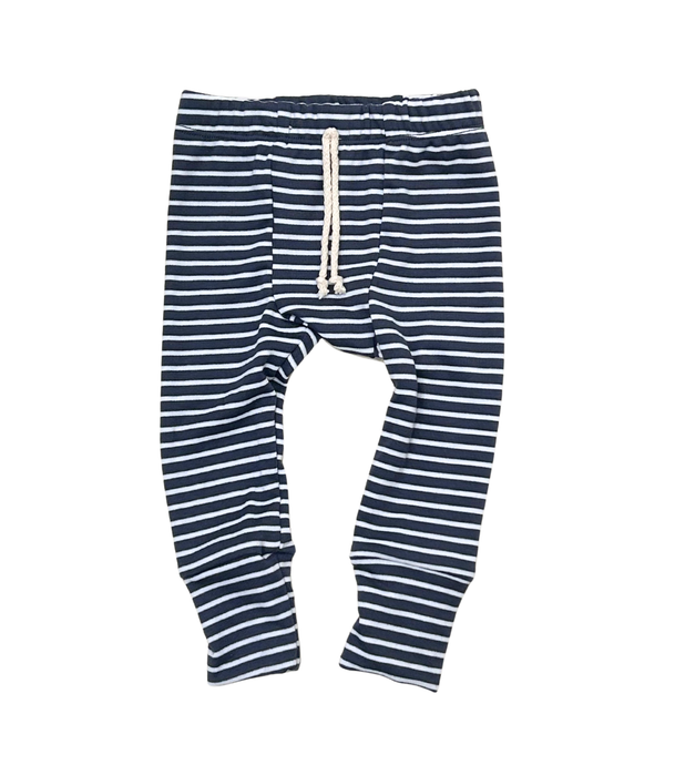 rib knit pant PREORDER - navy stripe