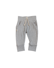 Load image into Gallery viewer, rib knit joggers CO - gray heather