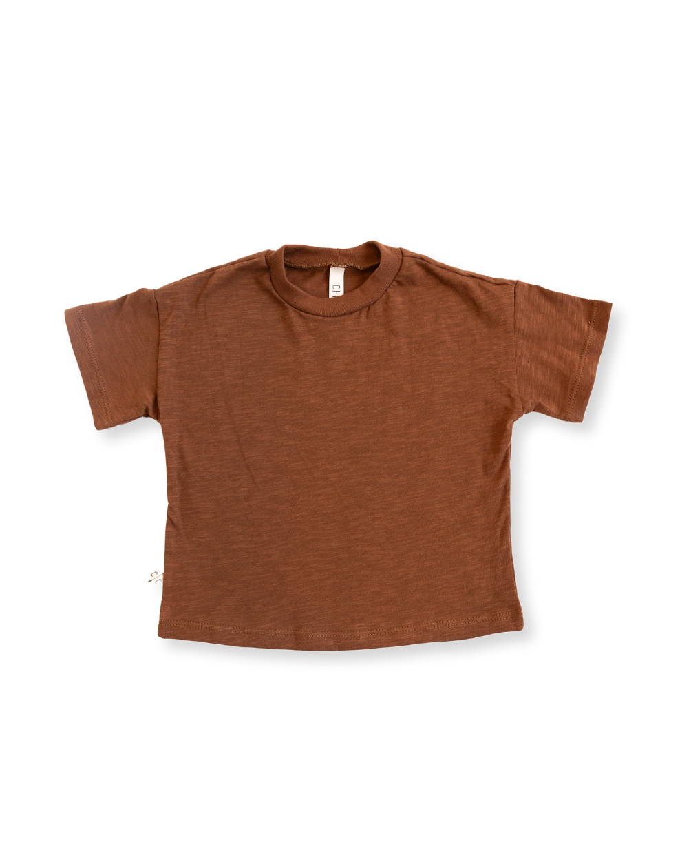 boxy tee - cognac