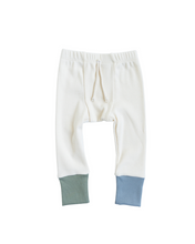 Load image into Gallery viewer, rib knit pant - natural basil and whale