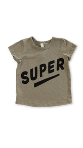 basic tee - super on greige