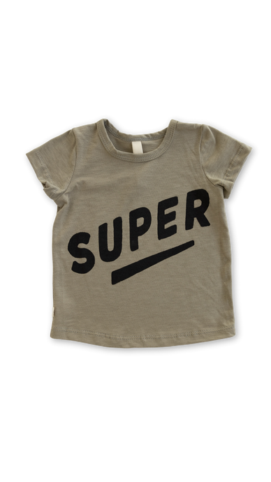 basic tee - super on greige